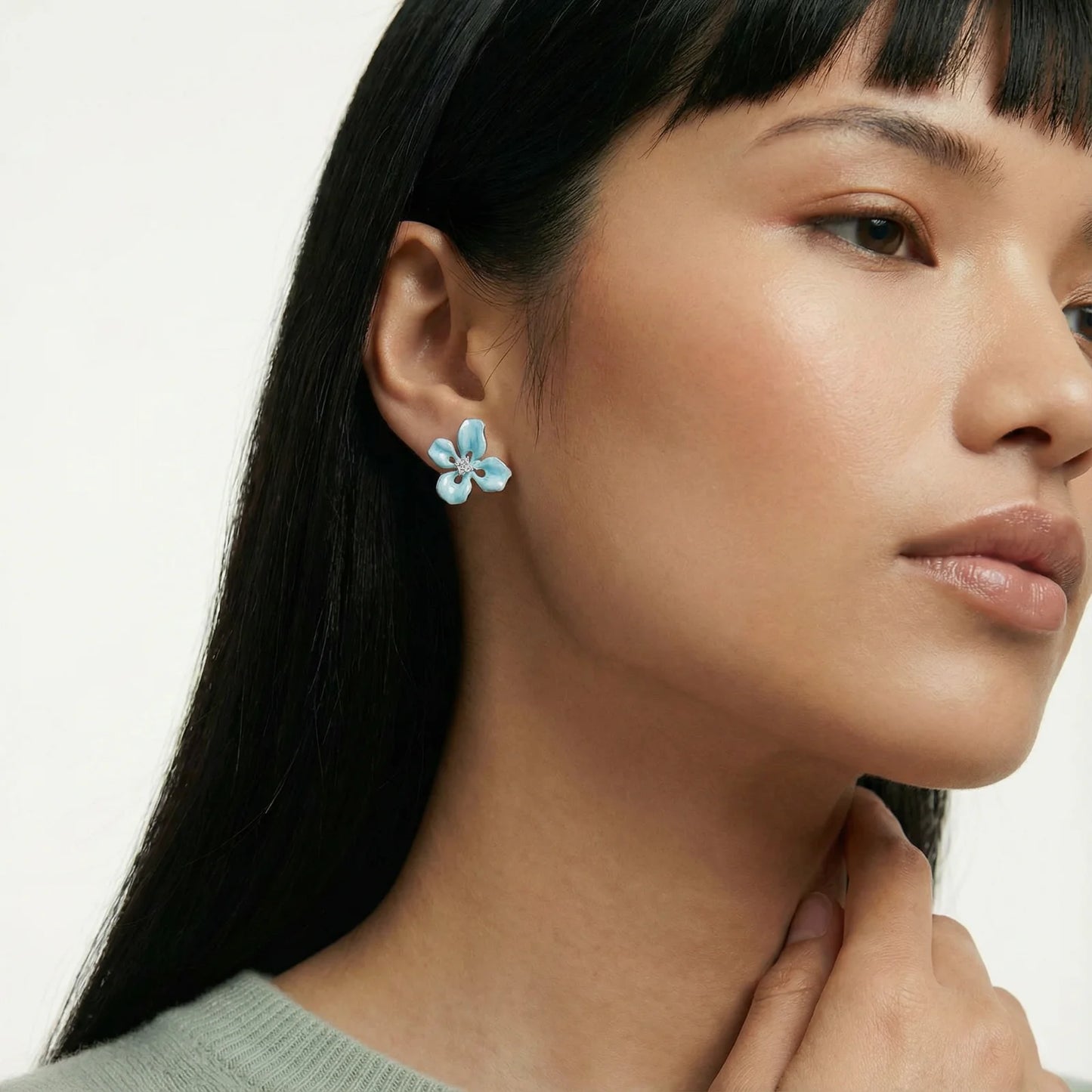 Azure Bloom Studs