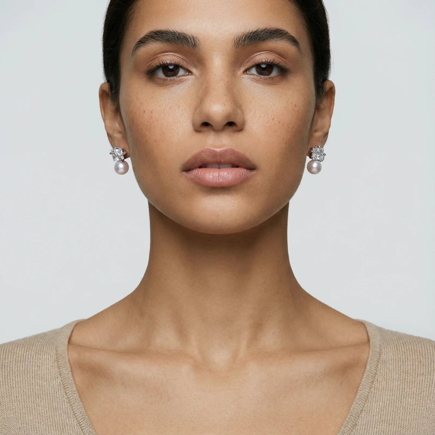 Stardust Pearl Drop Earrings